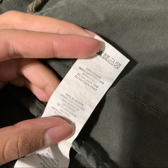 Olive Green Utility/Military Style Jacket/Coat - Picture 12 of 16